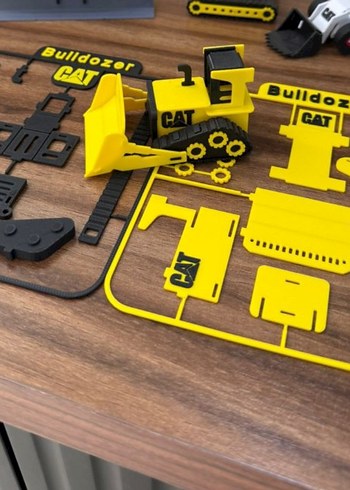 Buldozer Oyuncak Kit Yapboz Kepçe İş Makinesi - Görsel 2