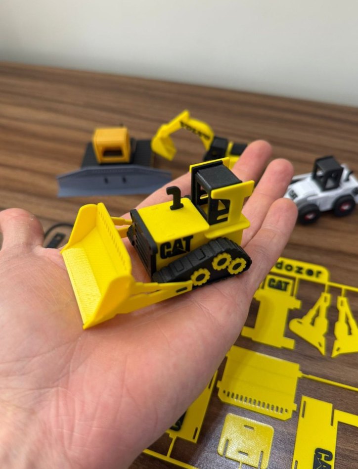 Buldozer Oyuncak Kit Yapboz Kepçe İş Makinesi - Görsel 5