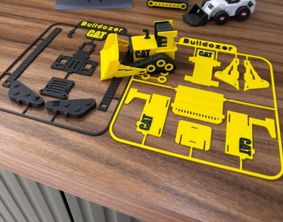 Buldozer Oyuncak Kit Yapboz Kepçe İş Makinesi - Görsel 2