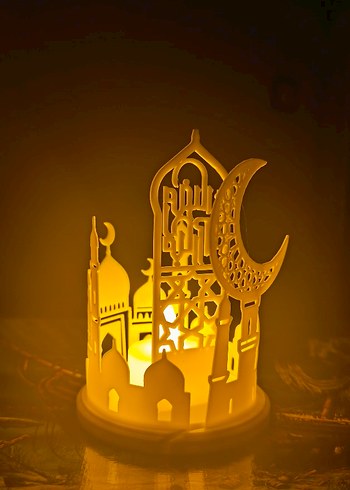 1 Adet Ramazan Kandili+ 1 Adet Mum Işık - Görsel 3