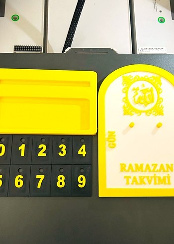 Ramazan Takvimi Türkçe İstenilen Renkte - Görsel 4
