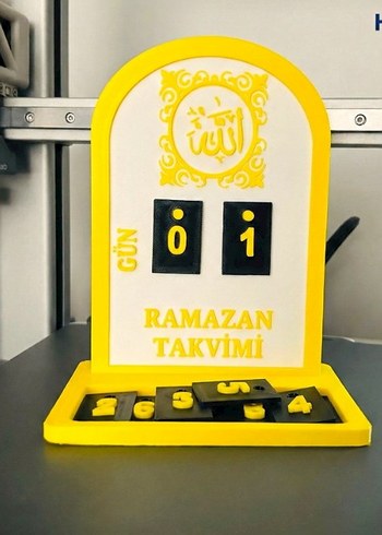 Ramazan Takvimi Türkçe İstenilen Renkte - Görsel 2