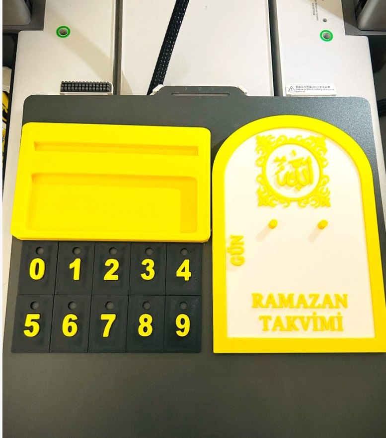 Ramazan Takvimi Türkçe İstenilen Renkte - Görsel 4