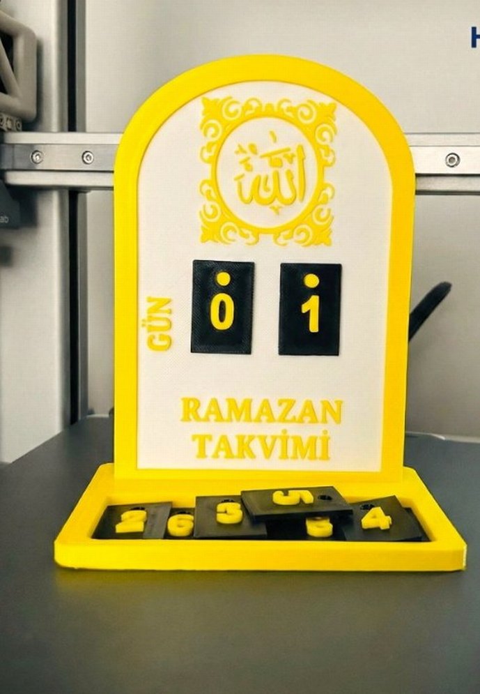 Ramazan Takvimi Türkçe İstenilen Renkte - Görsel 2