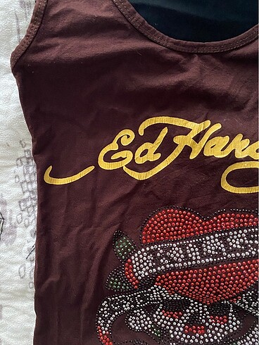 m Beden y2k ed hardy askılı üst tank top