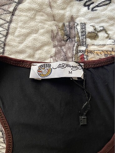 m Beden kahverengi Renk y2k ed hardy askılı üst tank top