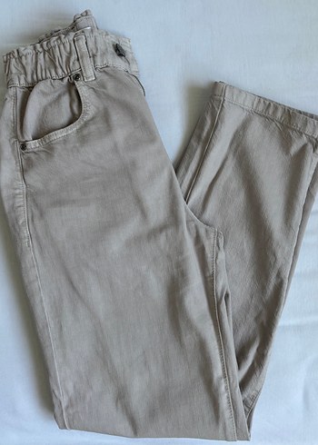 Pull and Bear Bej Kadın Pantolon