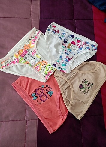 Kız  çocuk iç çamaşırı 4 adet  - Görsel 2