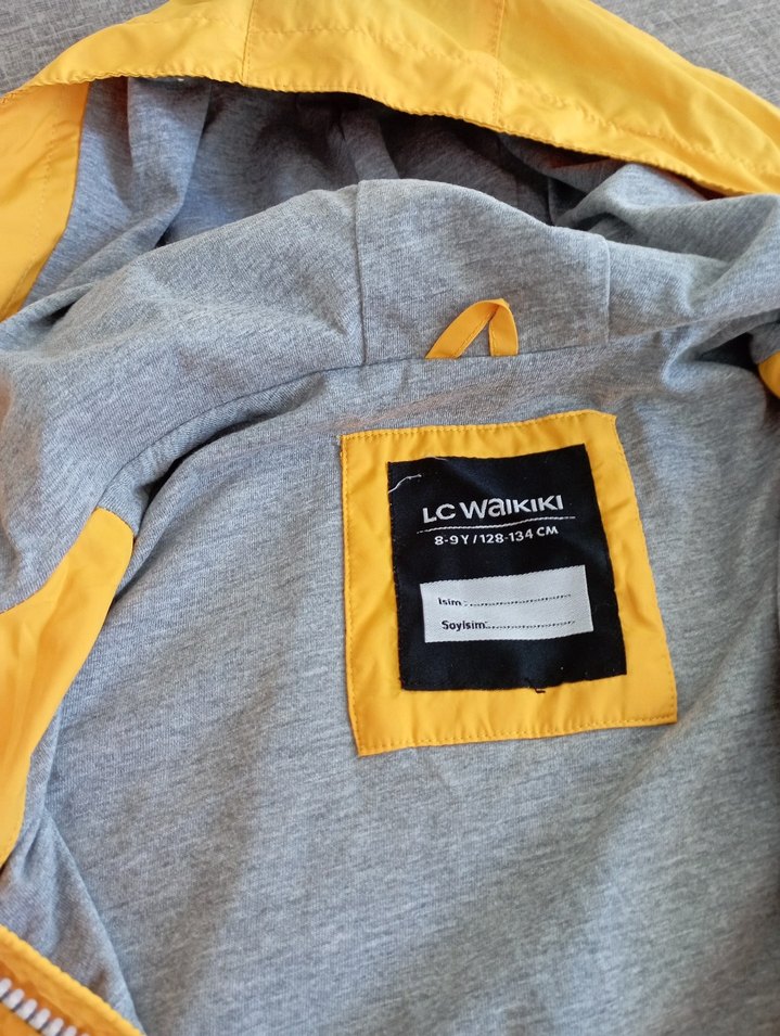 Sarı Erkek Çocuk Yağmurluk - Görsel 5