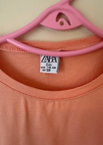 Kız Çocuk Pembe Dantel Detaylı Uzun Kollu Tişört - Görsel 2