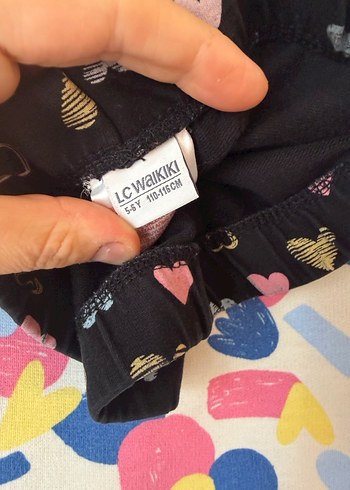 Renkli Baskılı Bebek Kız Uzun Kollu Takım - Görsel 3