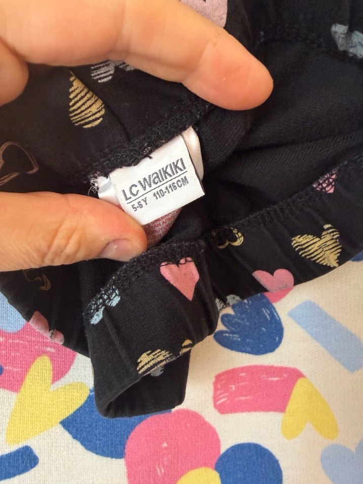 Renkli Baskılı Bebek Kız Uzun Kollu Takım - Görsel 3