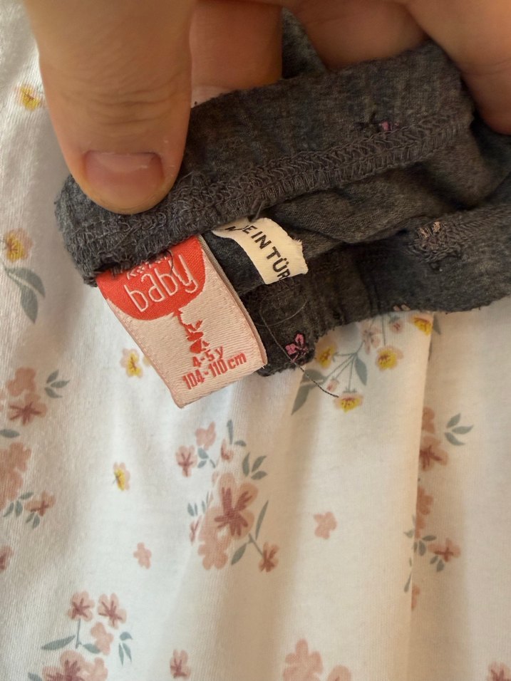 Çiçek Desenli Uzun Kollu Bebek Kız Takımı - Görsel 4