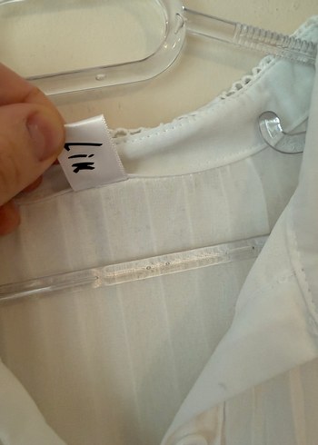 Beyaz Piliseli Dantelli Bohem Bluz - Görsel 2