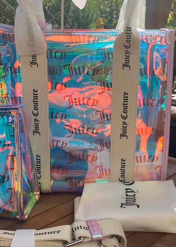 Juicy Couture Transparan Pastel Kadın Çanta - Görsel 5