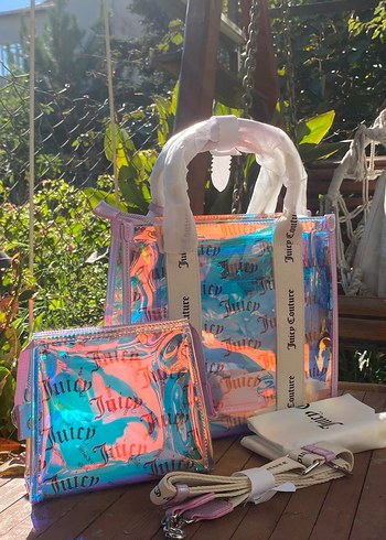 Juicy Couture Transparan Pastel Kadın Çanta - Görsel 2