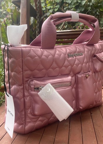 Pembe Kadın Quilted Çanta - Görsel 2