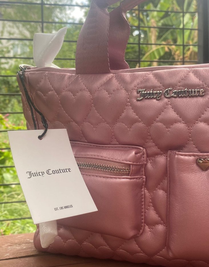 Pembe Kadın Quilted Çanta - Görsel 3