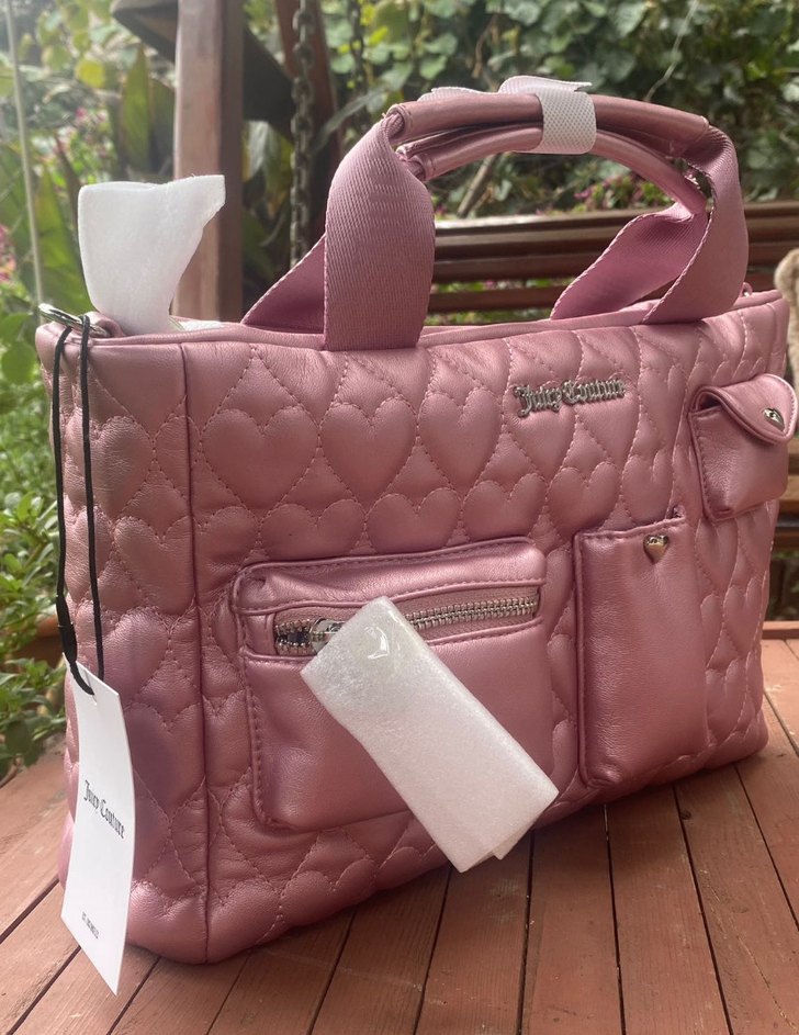 Pembe Kadın Quilted Çanta - Görsel 2