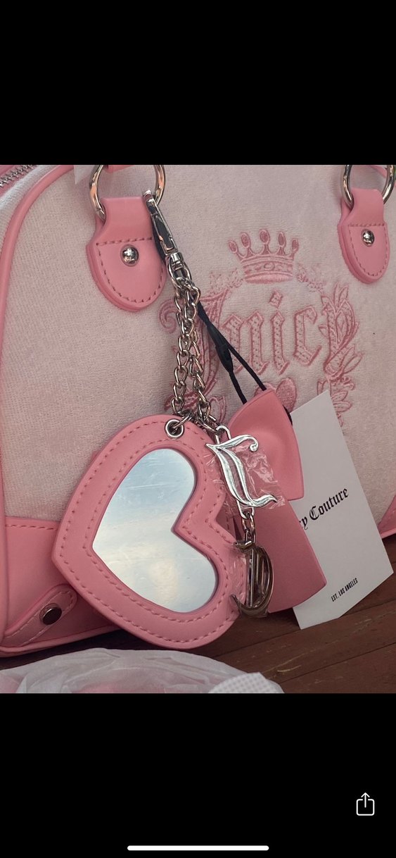 Pembe Deri Fermuarlı Kadın Çanta - Görsel 2