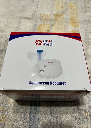 Ar+ Med Kompresörlü Nebulizatör Makinesi Gri - Görsel 5