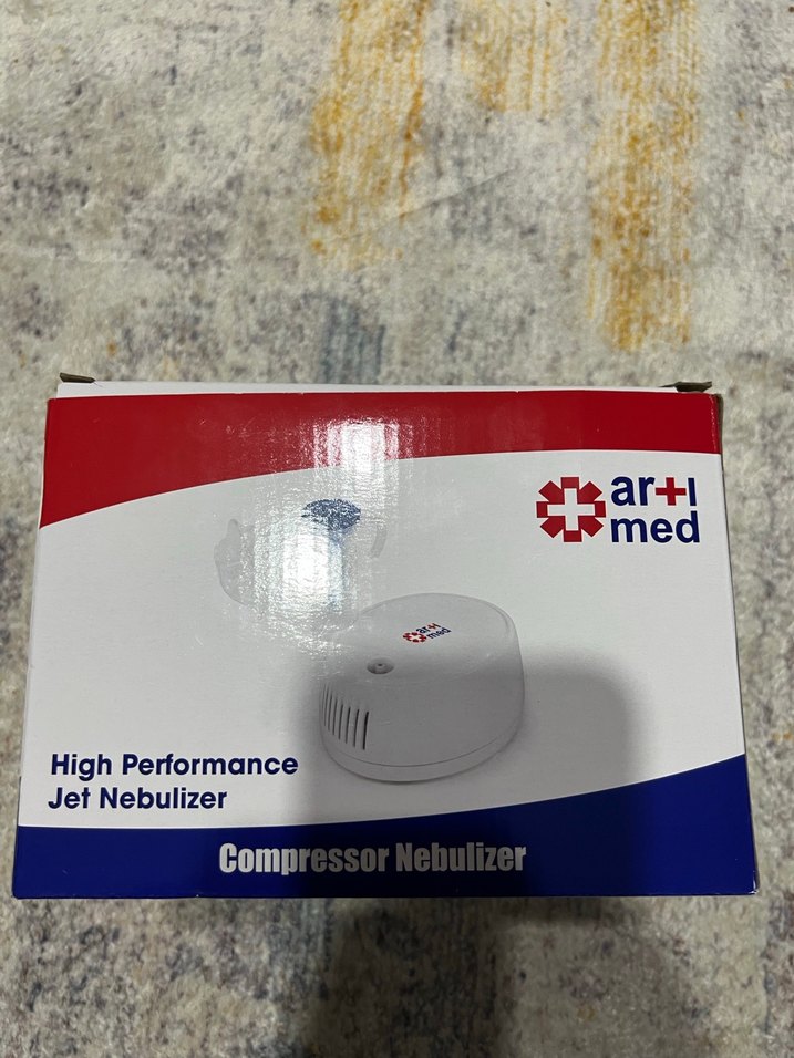 Ar+ Med Kompresörlü Nebulizatör Makinesi Gri - Görsel 4