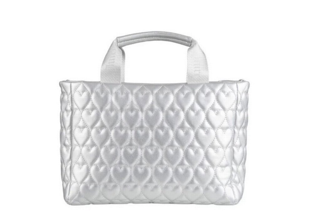 Gri Metalik Kadın Çanta Fermuarlı - Görsel 3