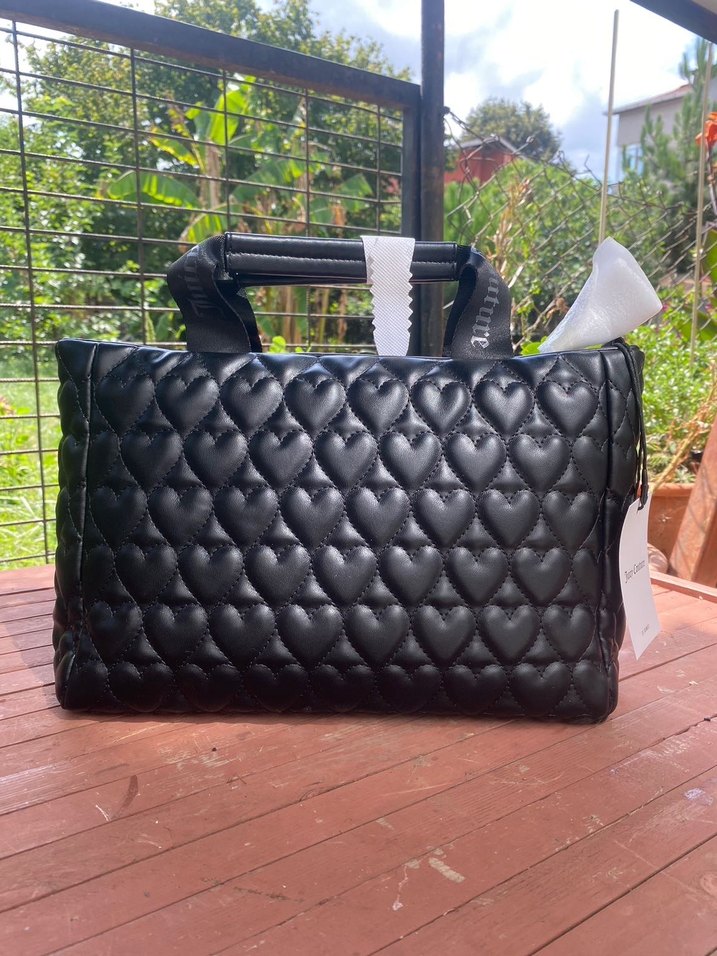 Siyah Deri Gotik Kadın Çanta - Görsel 4