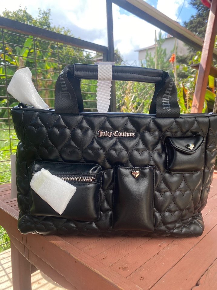 Siyah Deri Gotik Kadın Çanta - Görsel 5