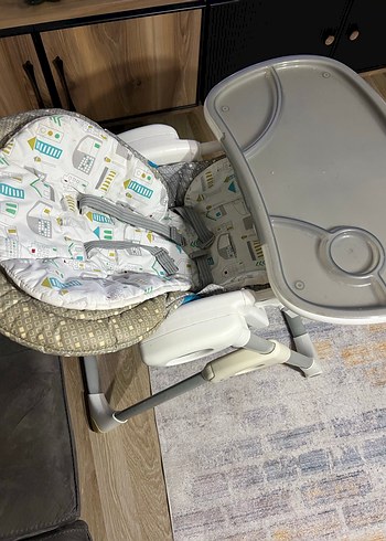 Gri Bebek Mama Sandalyesi JOİE marka - Görsel 6