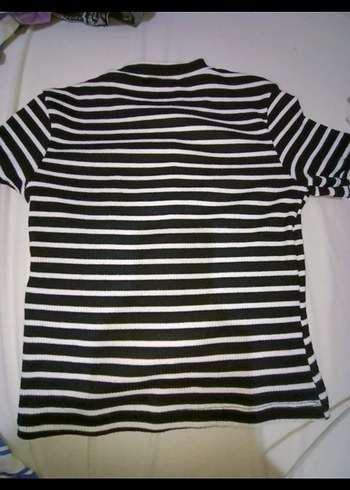 Kısa Kollu Çizgili tişört - Görsel 3