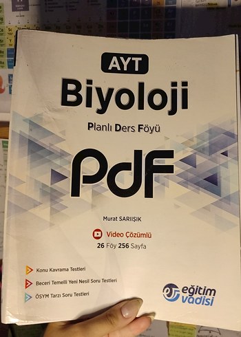 AYT Biyoloji Planlı Ders Föyü Eğitim Vadisi