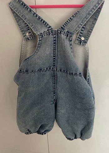 Unisex Çocuk Kot Askılı Tulum - Görsel 2