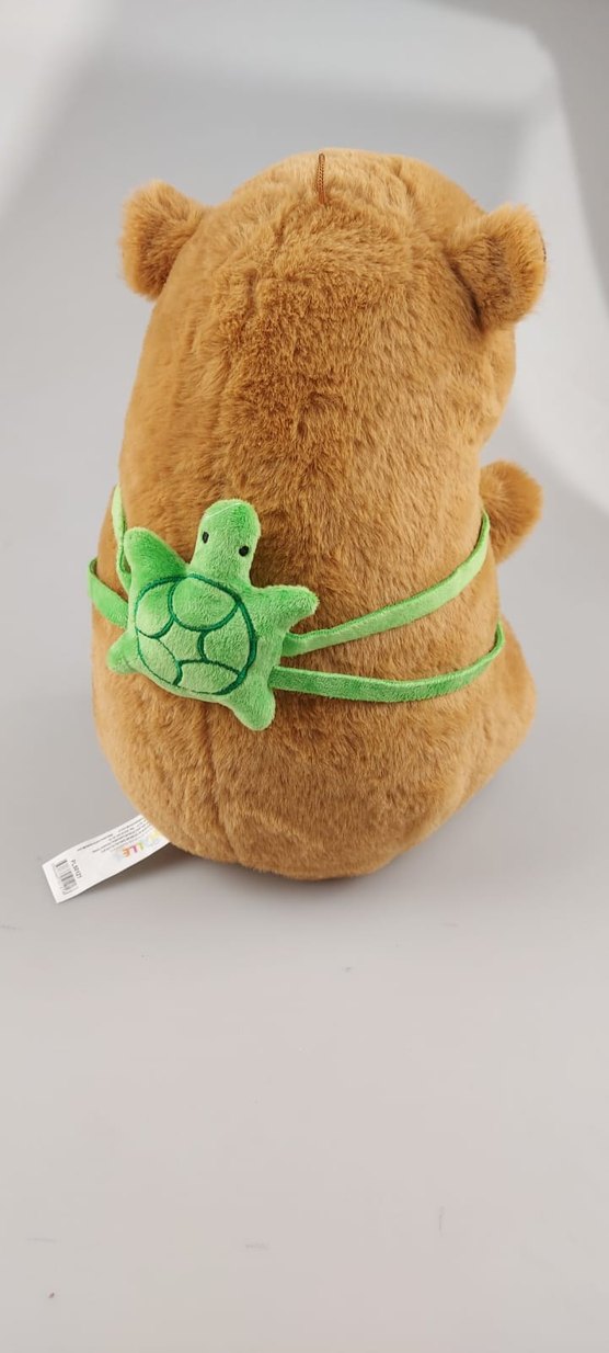 capybara Kaplumbağa Detaylı Peluş Oyuncak - Görsel 2
