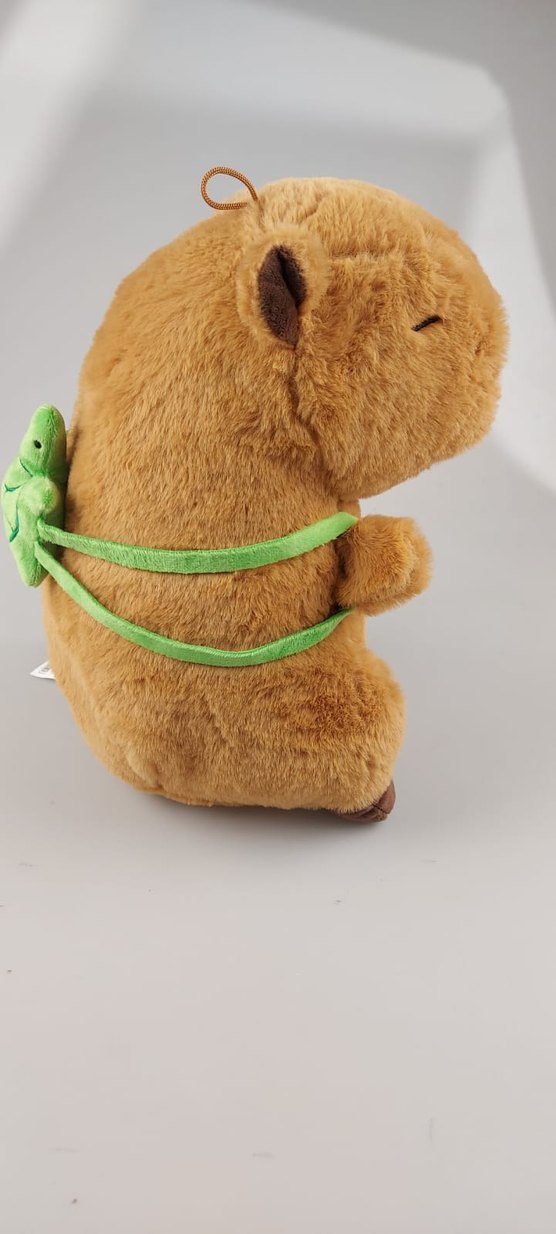 capybara Kaplumbağa Detaylı Peluş Oyuncak - Görsel 3