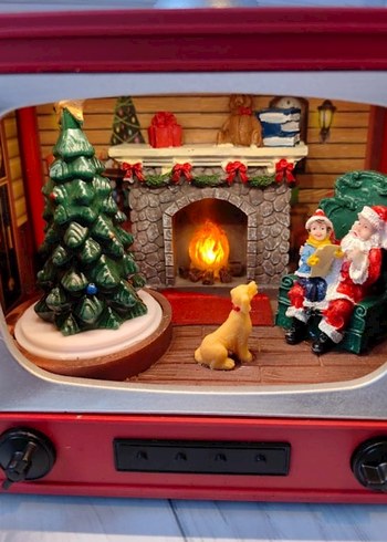 Noel ışıklı müzikli hareketli kutu - Görsel 2