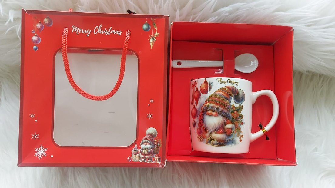 Renkli Noel Temalı Kupa Bardak - Görsel 3