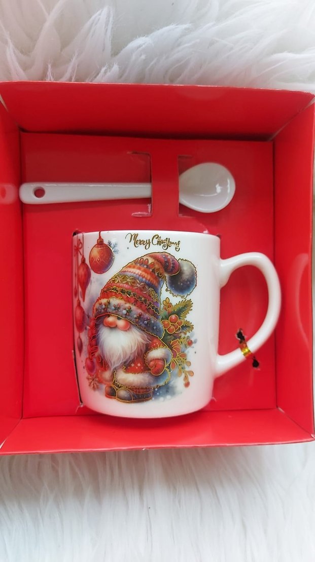 Renkli Noel Temalı Kupa Bardak - Görsel 2