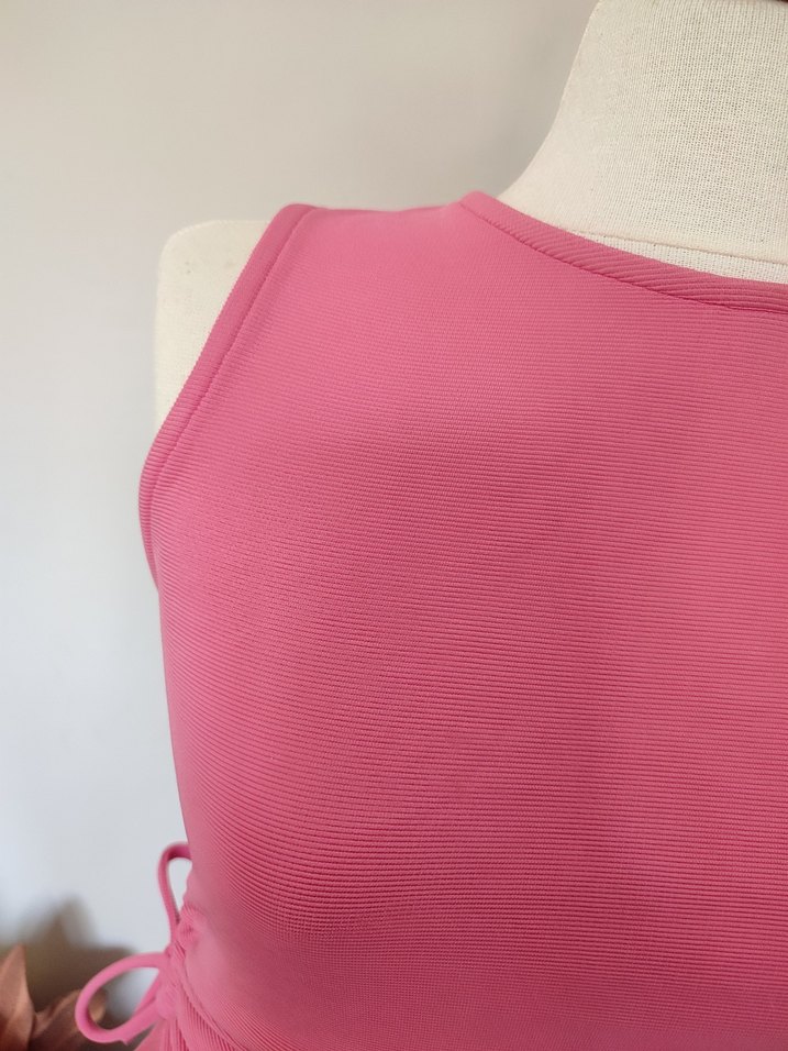 Pembe mini Elbise - Görsel 2