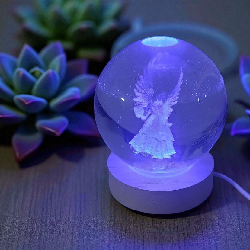 Melek temalı  Dekoratif Küre - Görsel 3