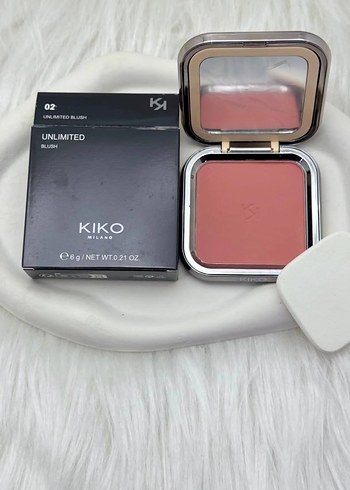 KIKO Unlimited Koyu Kırmızı Allık 6g - Görsel 2