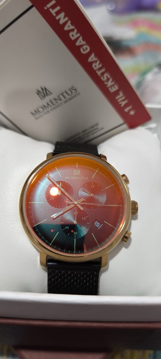 Momentus Klasik Çok Renkli Erkek Kol Saati - Görsel 2