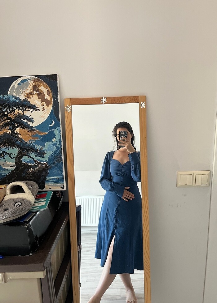 Mavi elbise - Görsel 3