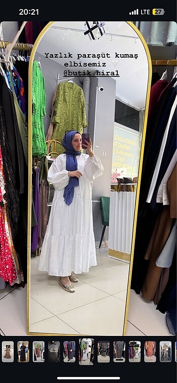 Paraşüt kumaş elbise