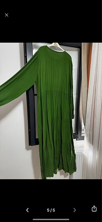 Uzun Yazlık Tesettür Elbise - Görsel 5