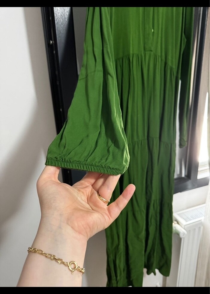 Uzun Yazlık Tesettür Elbise - Görsel 2