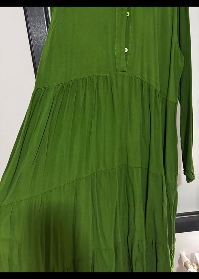 Uzun Yazlık Tesettür Elbise - Görsel 4