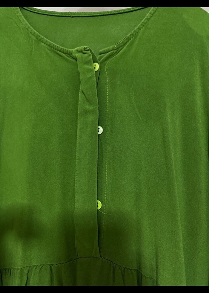 Uzun Yazlık Tesettür Elbise - Görsel 3