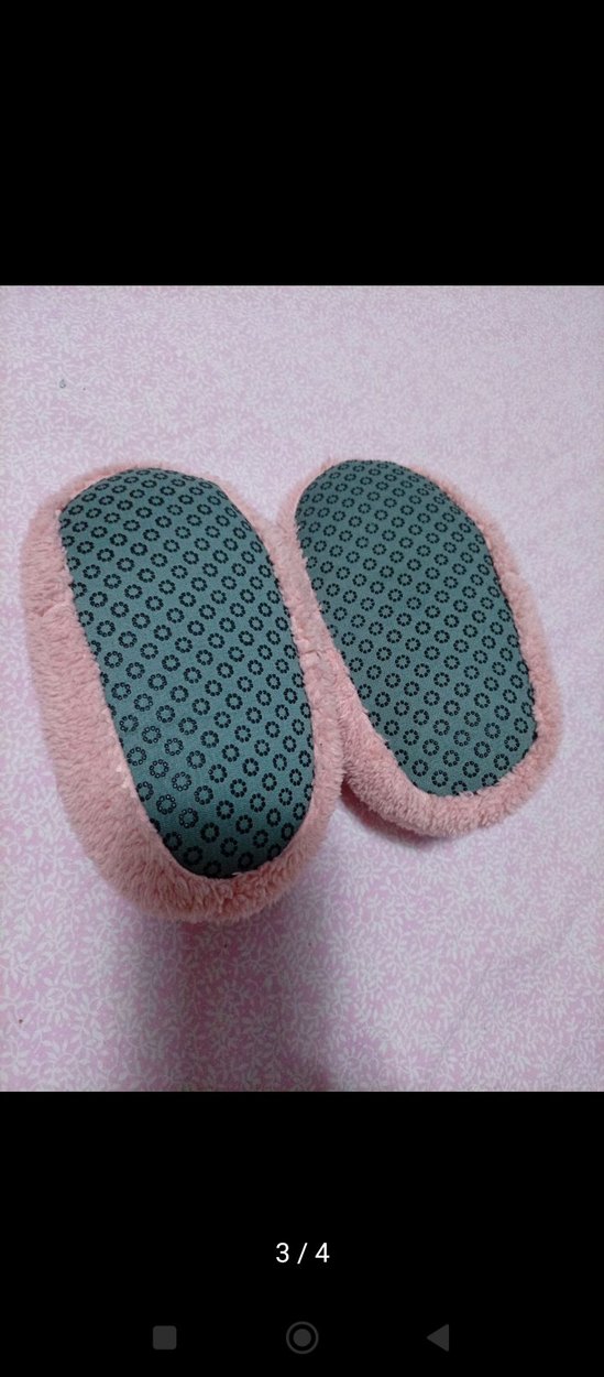 Kız Çocuk Pembe Peluş Tavşan Ev Terliği - Görsel 3