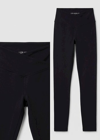 Zara Los Angeles Siyah Yuksek Bel Tayt